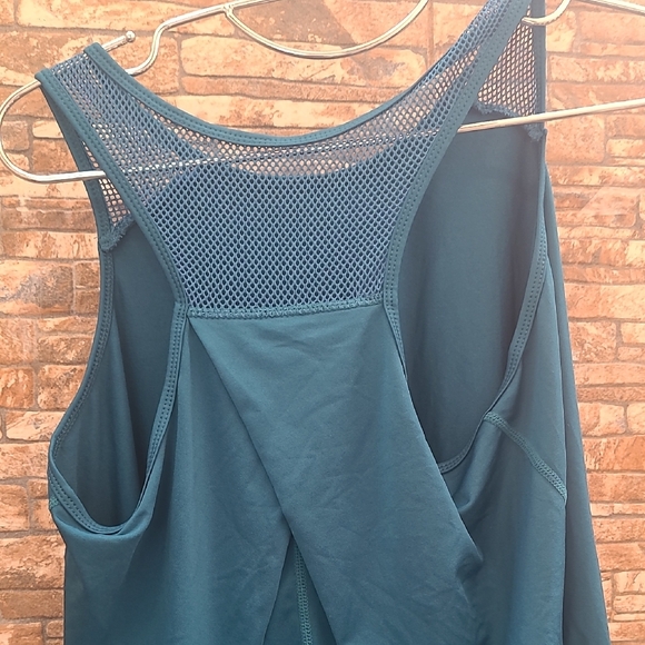 Active Life Teal Mesh Tank Top - Picture 6 of 7